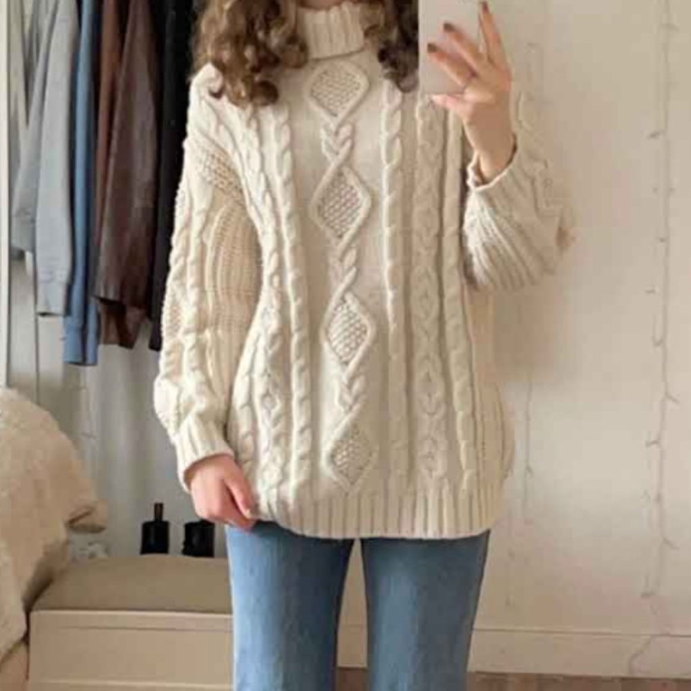 Michael Kors Cowl Neck Rory Gilmore Wool Sweater